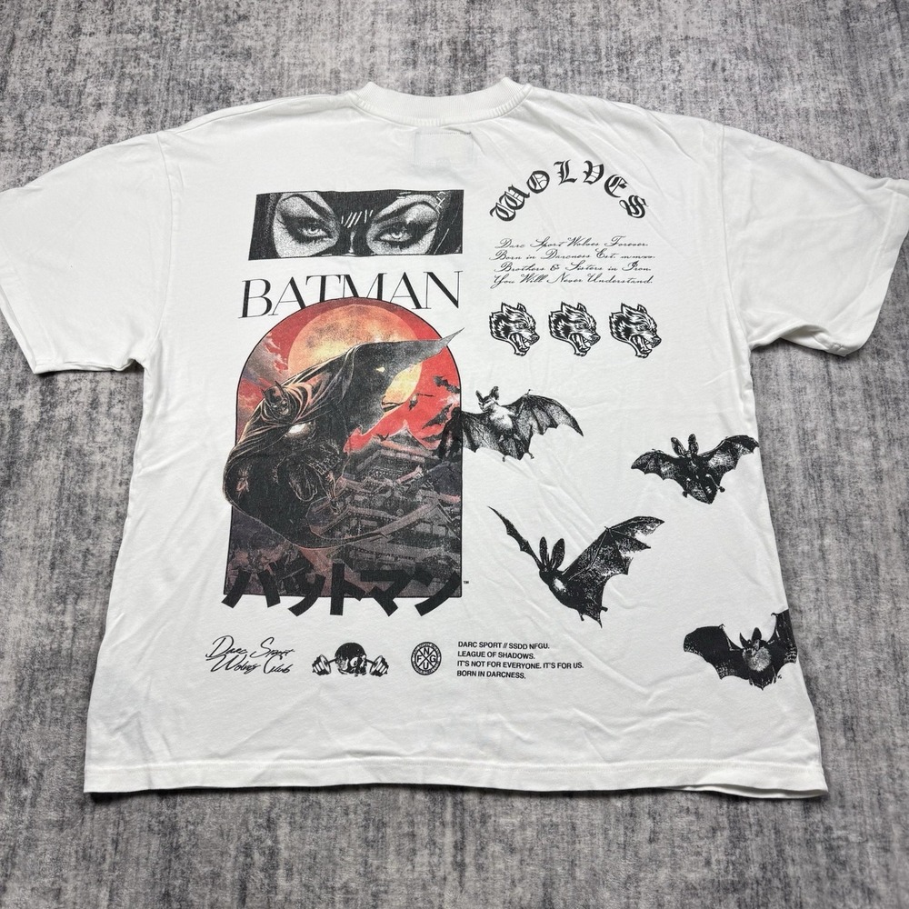 NEW Darc Sport X Batman XL Darc Cave "PREMIUM" Oversized Black Tee Shirt